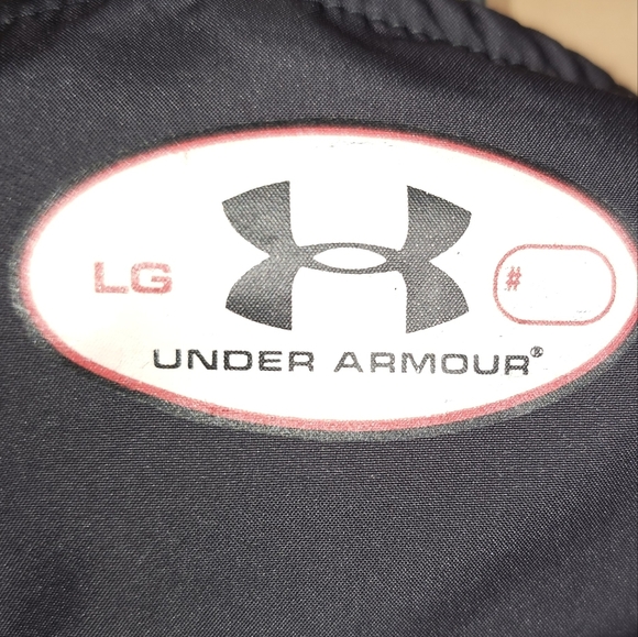 Mens Black and White Under Armour Windbreaker Jacket Colorblock Size Large - Picture 9 of 15